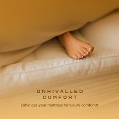 LuxeLinen Mattress Topper Single Bed 4 Inch Thick - Ultra-Plush 1000 GSM Microfiber Extra Deep and Breathable Microfiber Topper, Hypoallergenic, Securely Fits with Elastic Straps - Single, Double, King, Super King