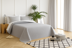 LuxeLinen Quilted Bedspread Soft Microfiber Lightweight Bed Cover with Ultrasonic Stitching, Durable & Easy Care, Machine Washable Bedding for All Seasons