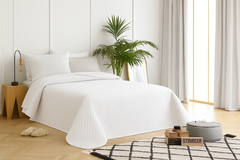 LuxeLinen Quilted Bedspread Soft Microfiber Lightweight Bed Cover with Ultrasonic Stitching, Durable & Easy Care, Machine Washable Bedding for All Seasons